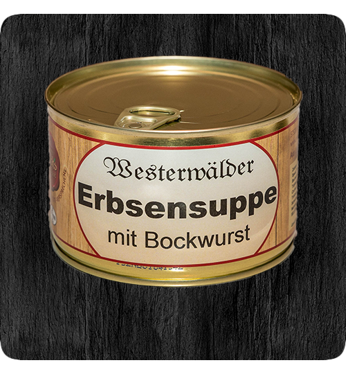 Westerwälder Erbsensuppe – Hüschs Landkost GmbH - Westerwald Metzgerei Westerwälder Erbsensuppe – Hüschs Landkost GmbH - Westerwald Metzgerei