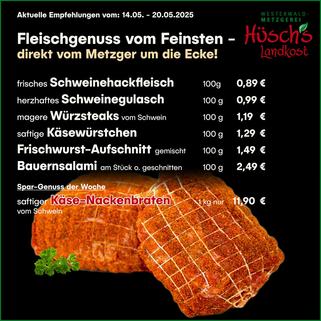 Aktuelle Angebote bei Hüsch´s Landkost!