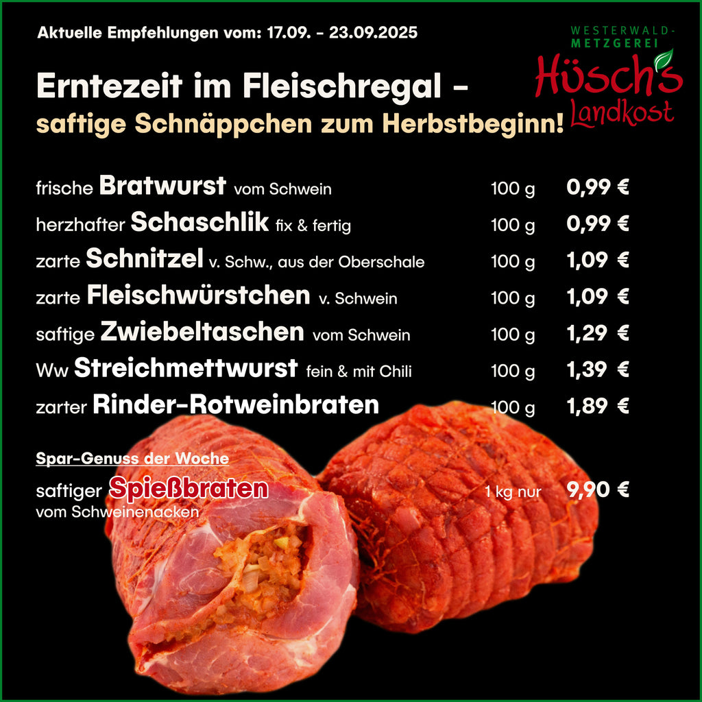 VORSCHAU - Angebote bei Hüsch´s Landkost!