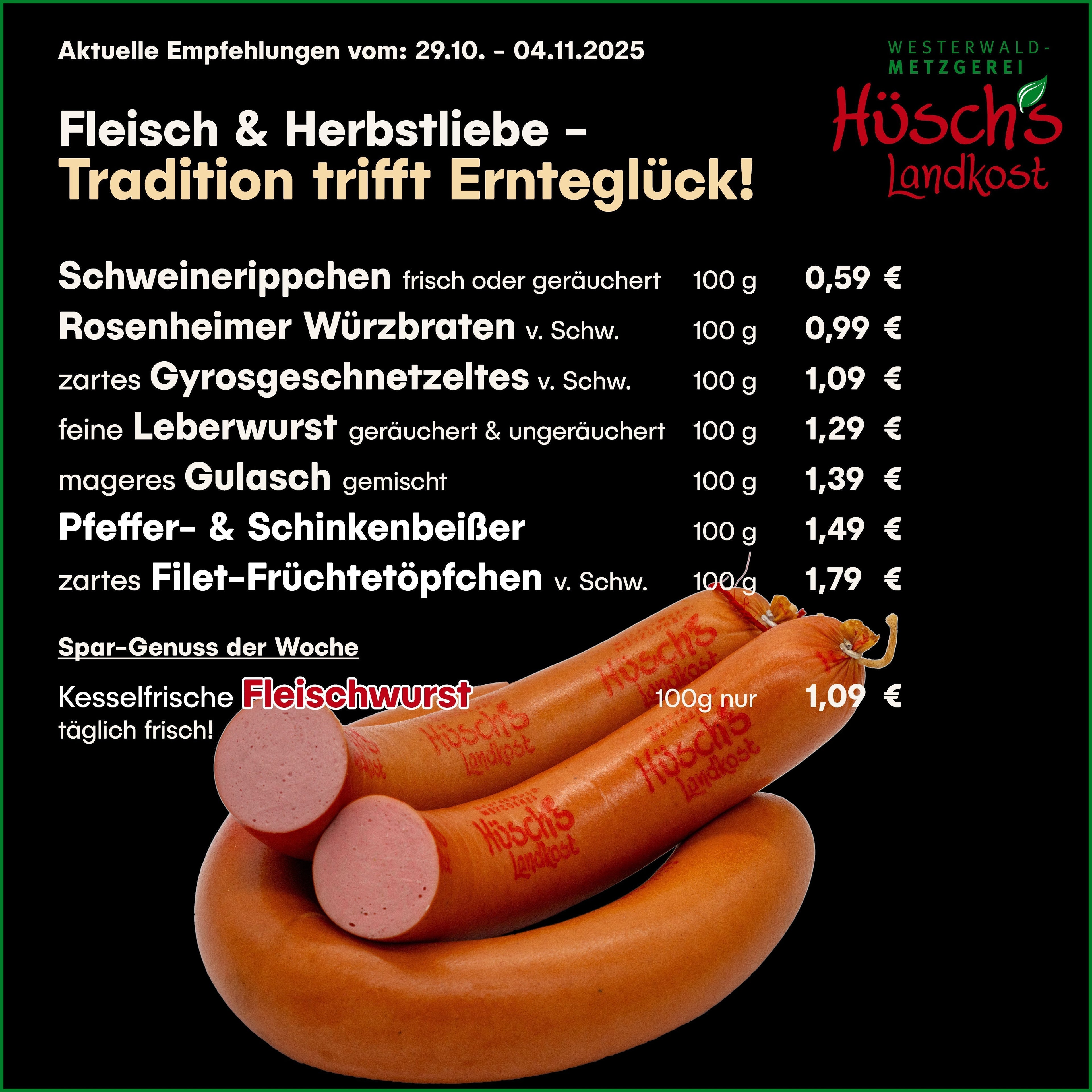 Angebote bei Hüsch´s Landkost!