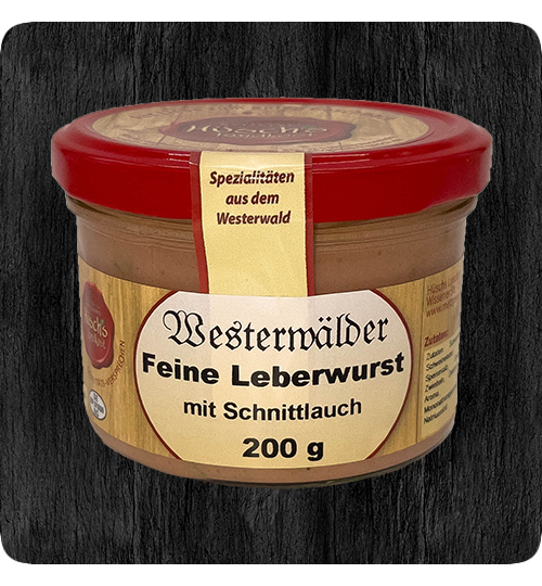 Fine liver sausage with chives