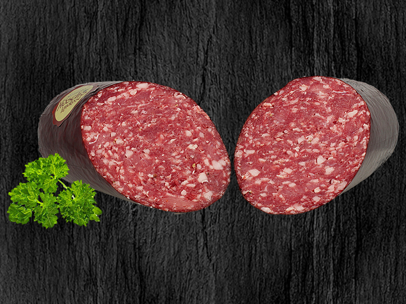 Spicy ham plock sausage